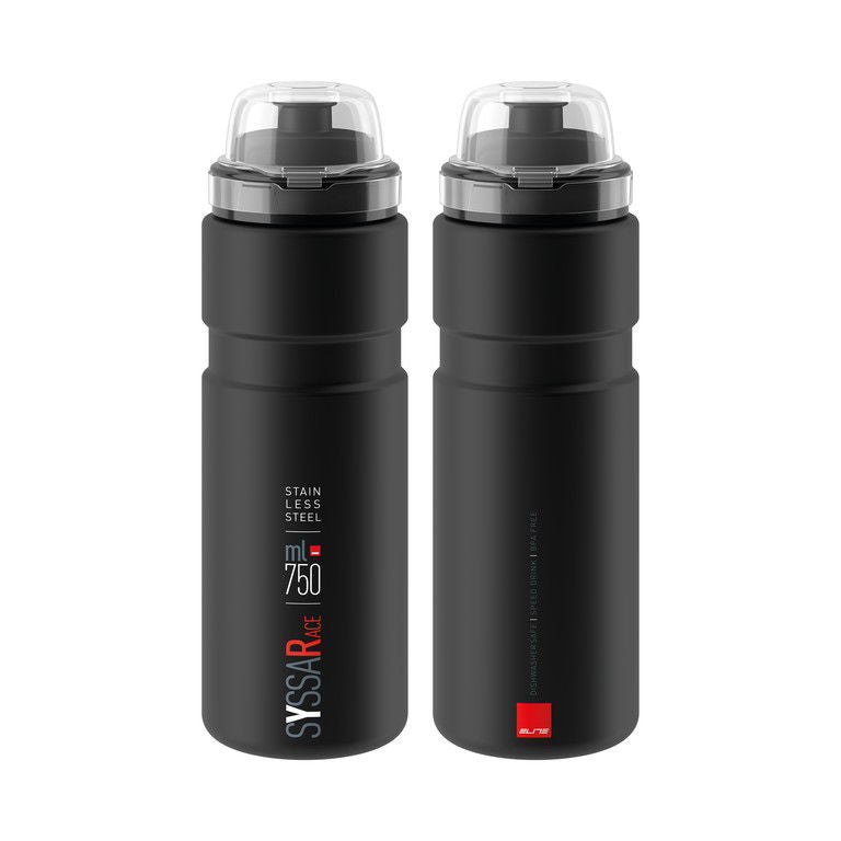 Elite Syssa Race Drinking Bottle 750ml black matt