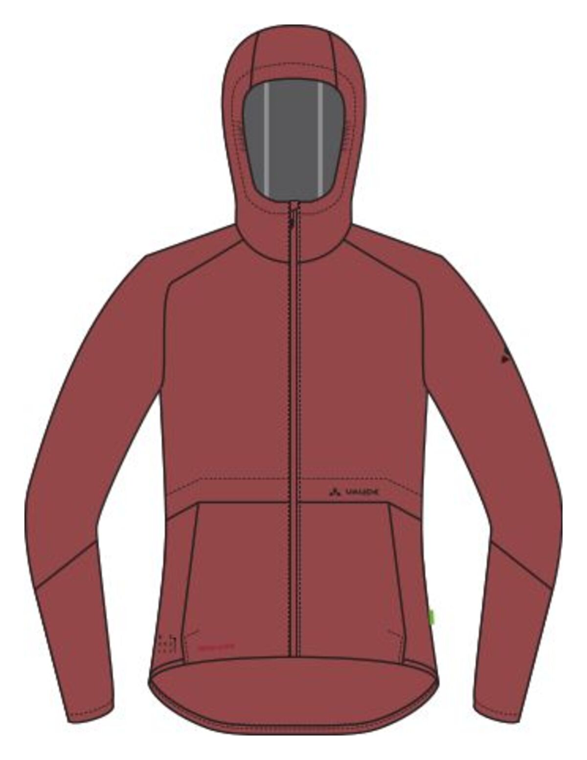 VAUDE Loamer Rain Jacket Damen orange