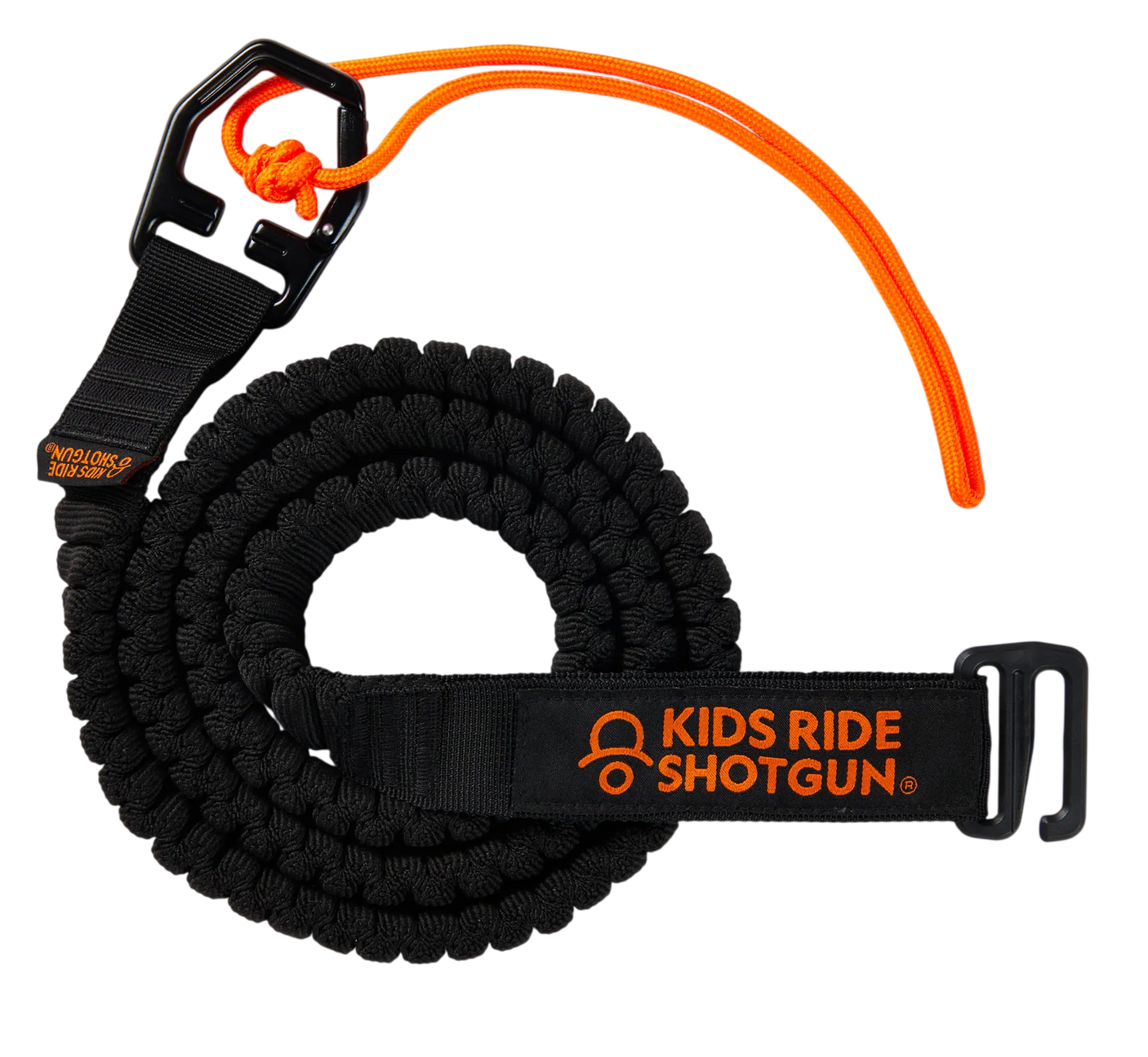 Kids Ride Shotgun Quick Fit MTB Tow Rope Abschleppseil 1.7 - 3.3m black