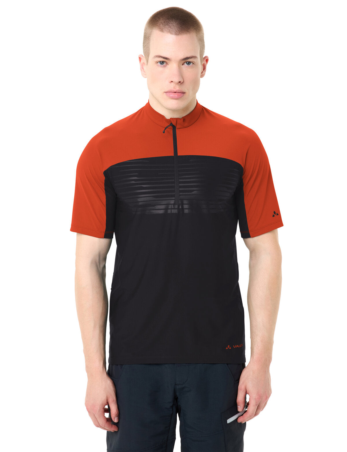 VAUDE Men's Qimsa Pro HZ Shirt glowing red