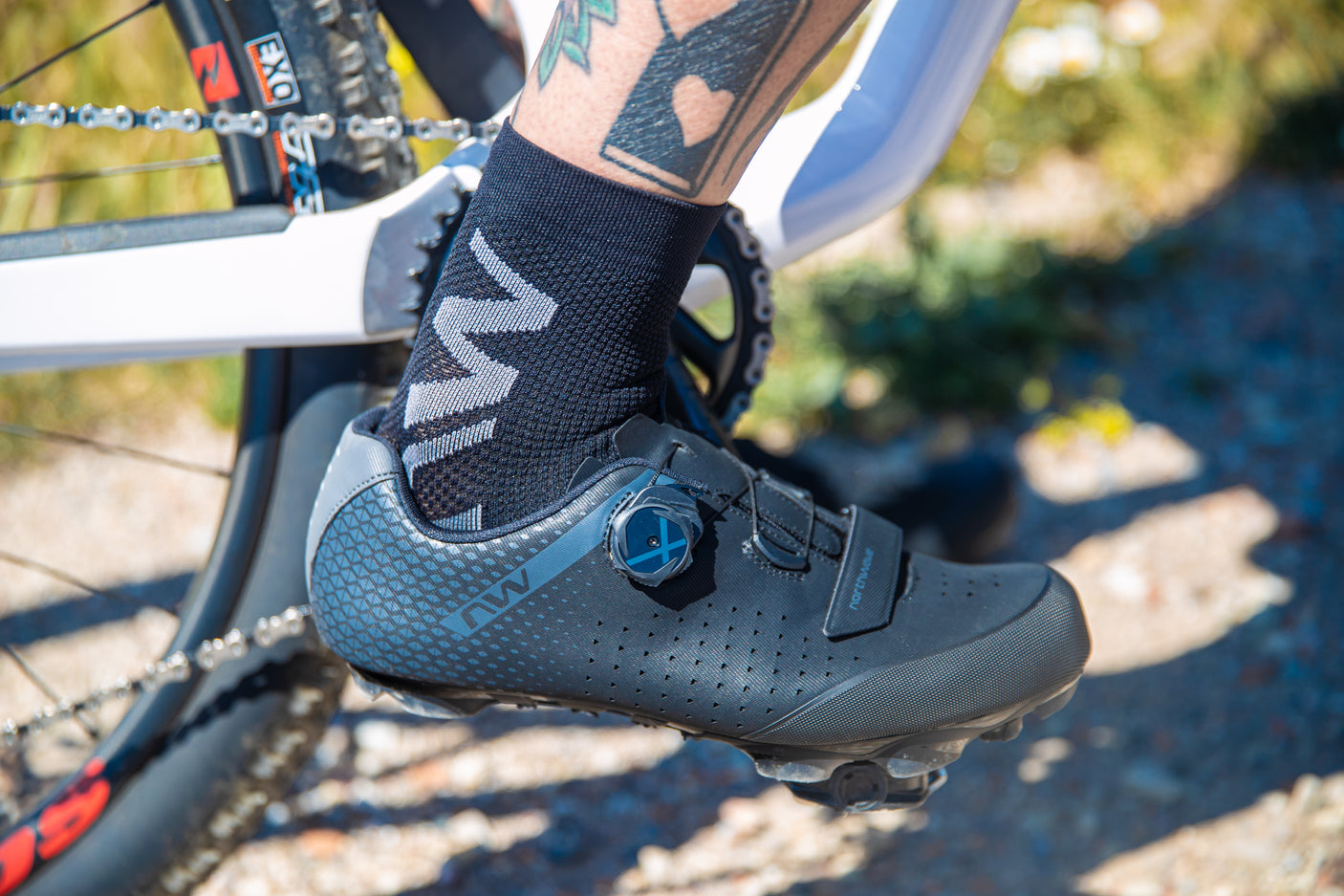 Northwave Extreme Air Mid Sock Black/Grey