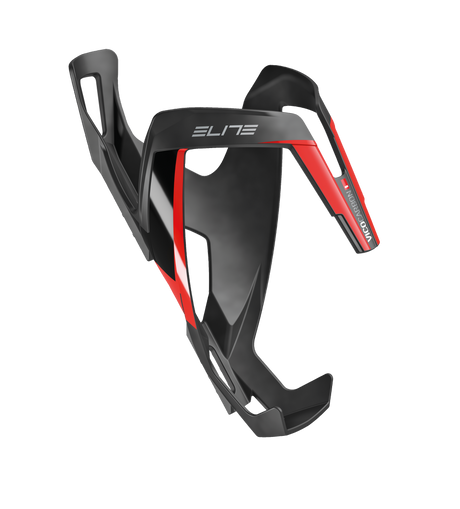 Elite Vico Bottle Holder Carbon matte black/red graphic