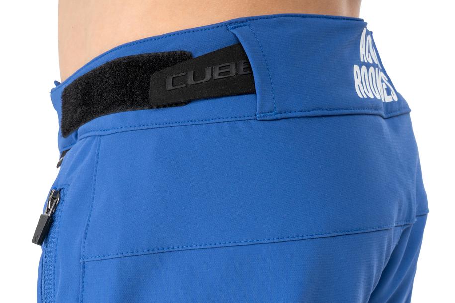 Cube MTB Baggy Short ROOKIE X Actionteam blue