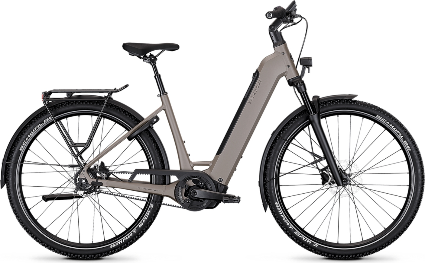 Kalkhoff ENTICE 3 EXCITE BELT Wave 600 moonstonegrey matt (2026)