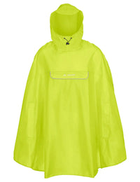VAUDE Valdipino Poncho neon yellow uni | Fahrrad Regenponcho  – aktuelle Variante