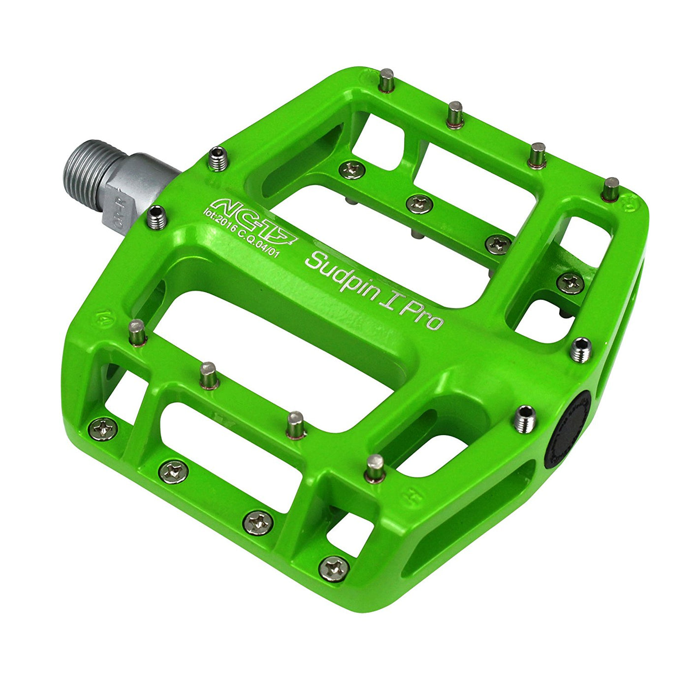 NC-17 Plattformpedal Sudpin I Pro, Alu, Kugellager grün