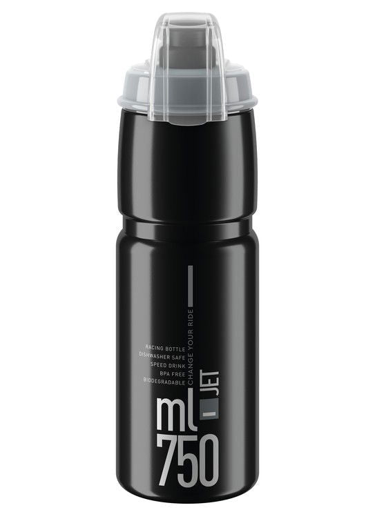 Elite Jet Plus Drinking Bottle 750ml black/grey logo