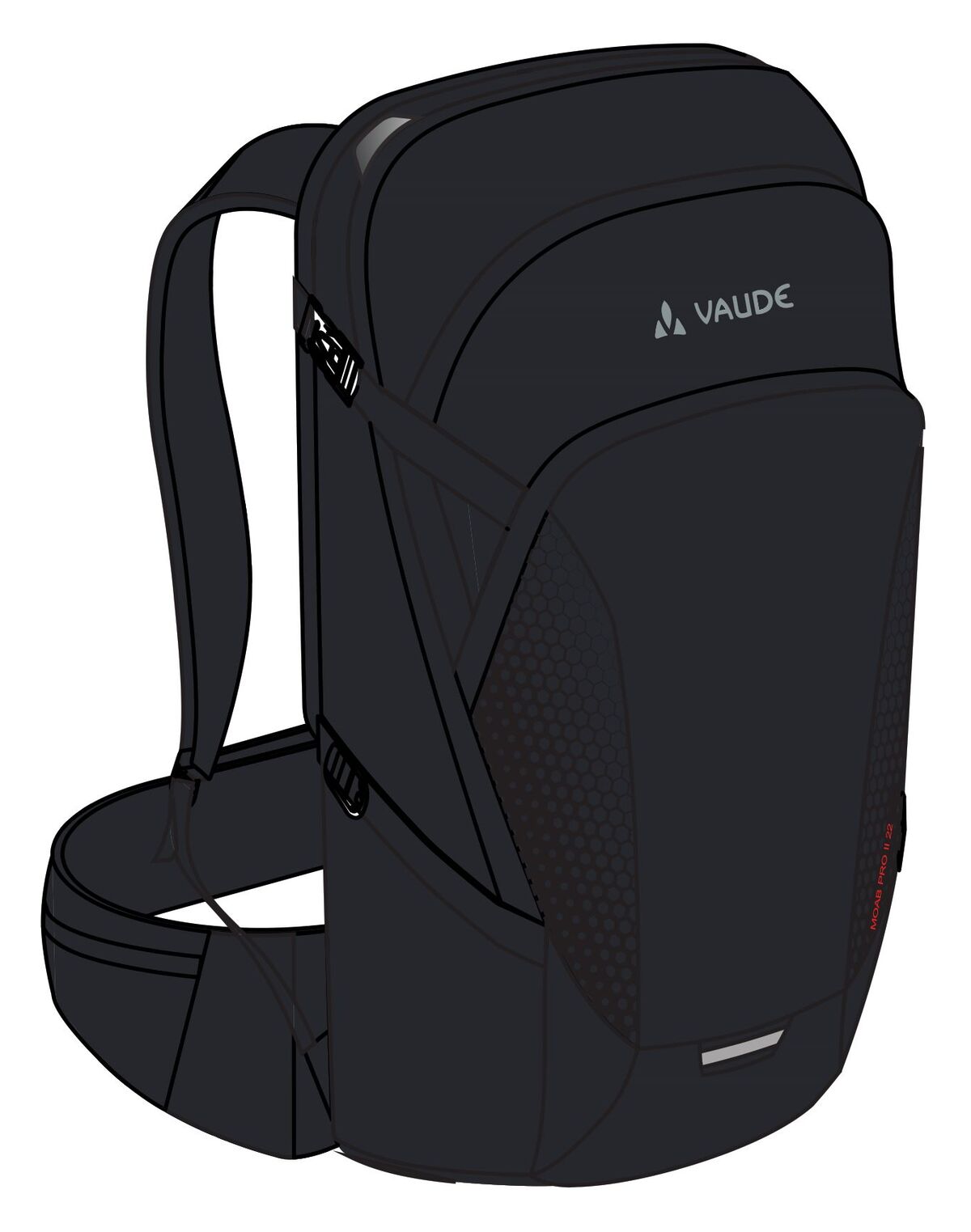 VAUDE Moab Pro 22 II schwarz