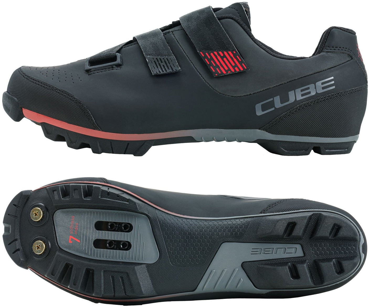 CUBE MTB-Schuhe MTB PEAK black´n´red
