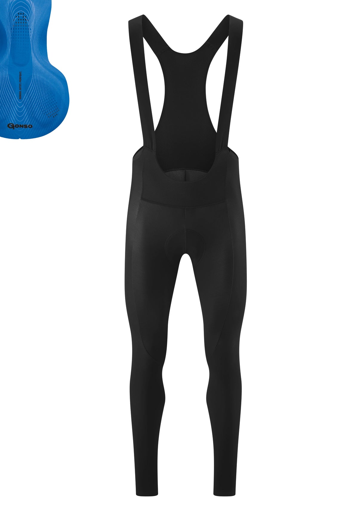 Gonso SITIVO Blue Tight Bib Men Black/Skydiver