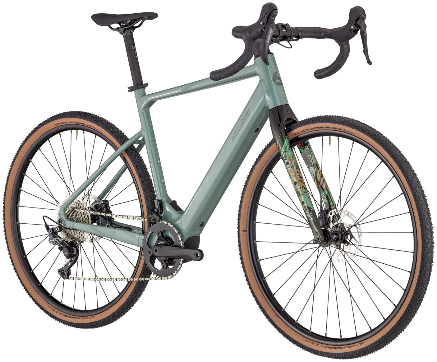 Bergamont E-Grandurance 7 Damen,Herren shiny rainy green