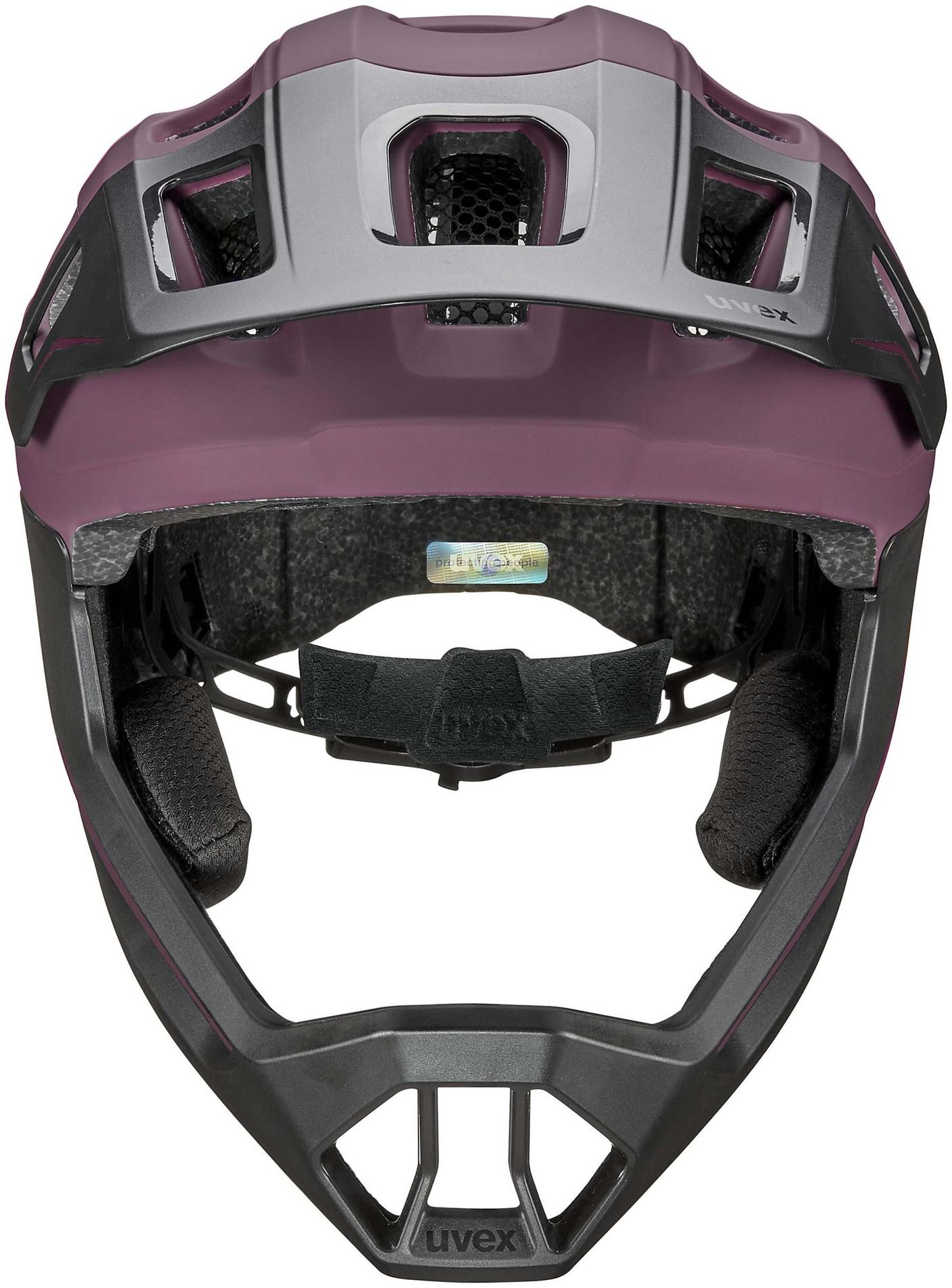 uvex React Jr. Fullface Kinderhelm Cranberry Matt