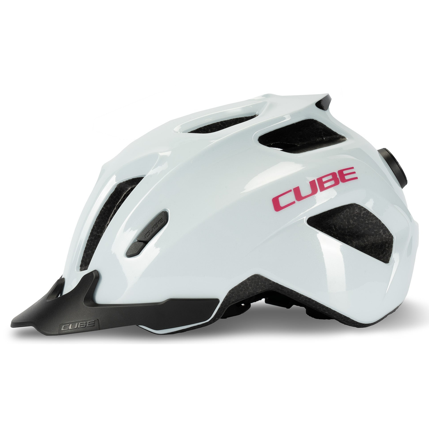 Cube Helm FINK flashwhite'n'pink