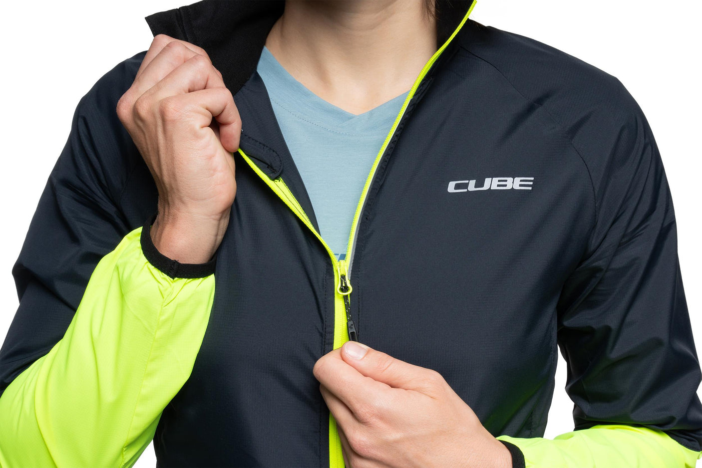 Cube WS Windjacke CMPT black´n´yellow