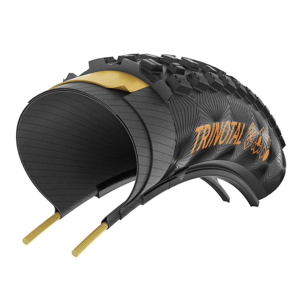 Continental Trinotal Trail Grip Falt 28" Faltreifen schwarz / transparent skin