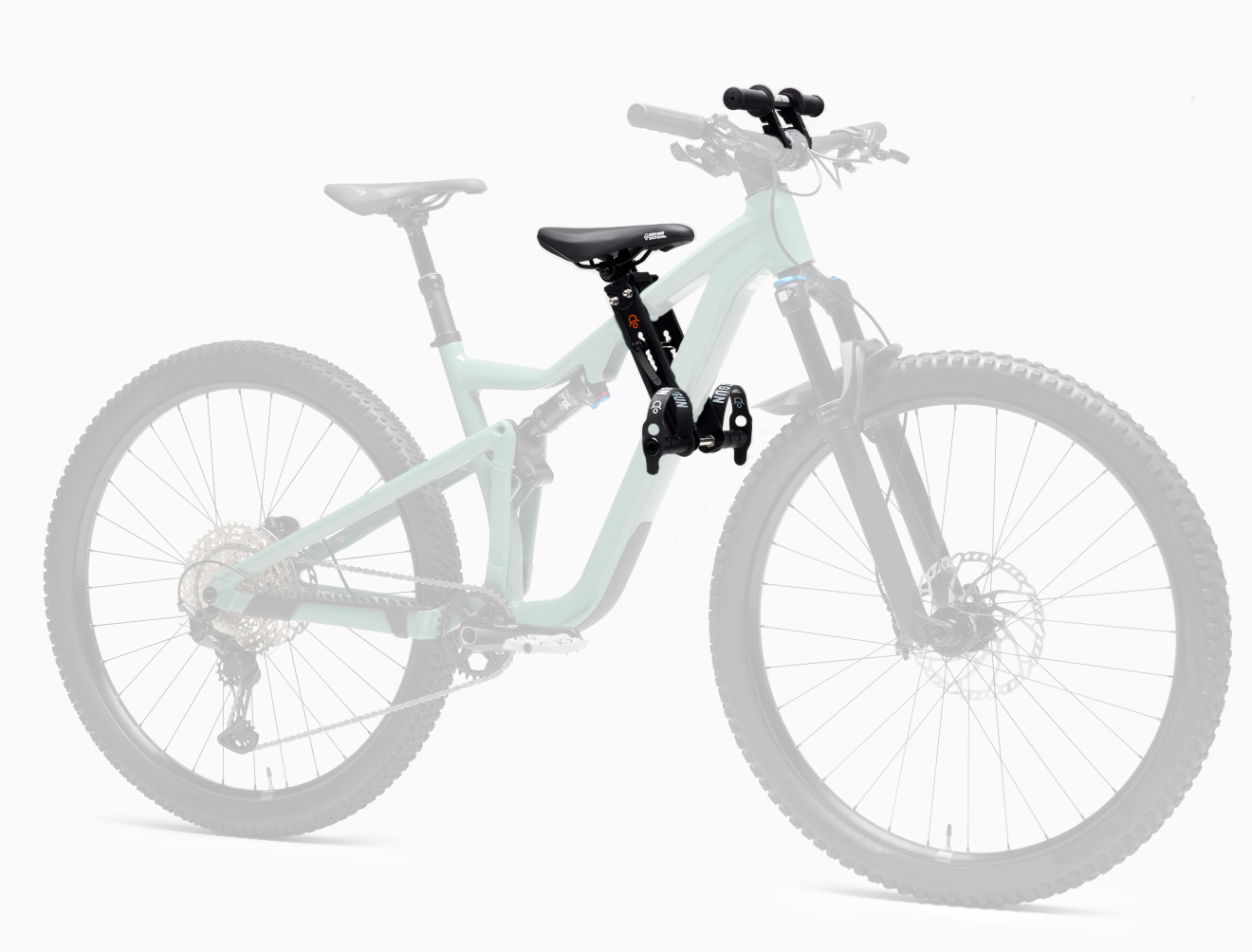 Shotgun Kinderfahrradsitz inkl. Lenker-Aufsatz