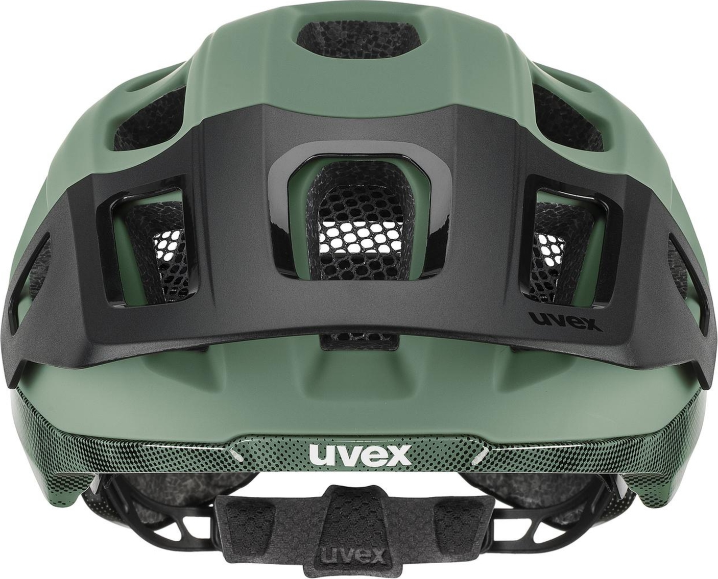 uvex React Mips MTB-Helm Moss Green-Black Matt