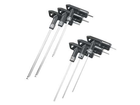 Topeak DuoHex Innensechstkantschlüssel Set mit T-Griff 2/2,5/3/4/5/6mm