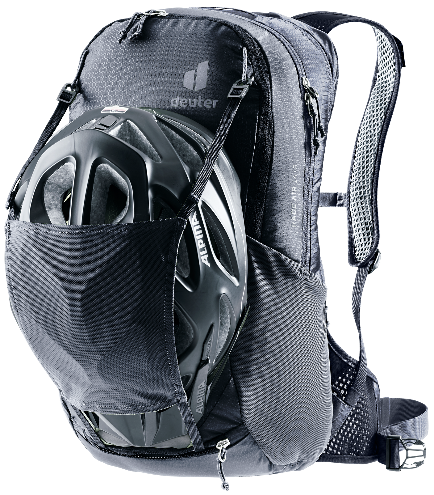 deuter Race Air 14+3 Rucksack schwarz