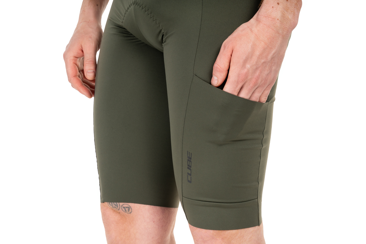 Cube GRAVEL Trägerhose CARGO olive