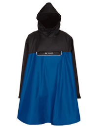 VAUDE Valero Poncho blau | Herren, Damen Regenjacke | gelb – aktuelle Variante