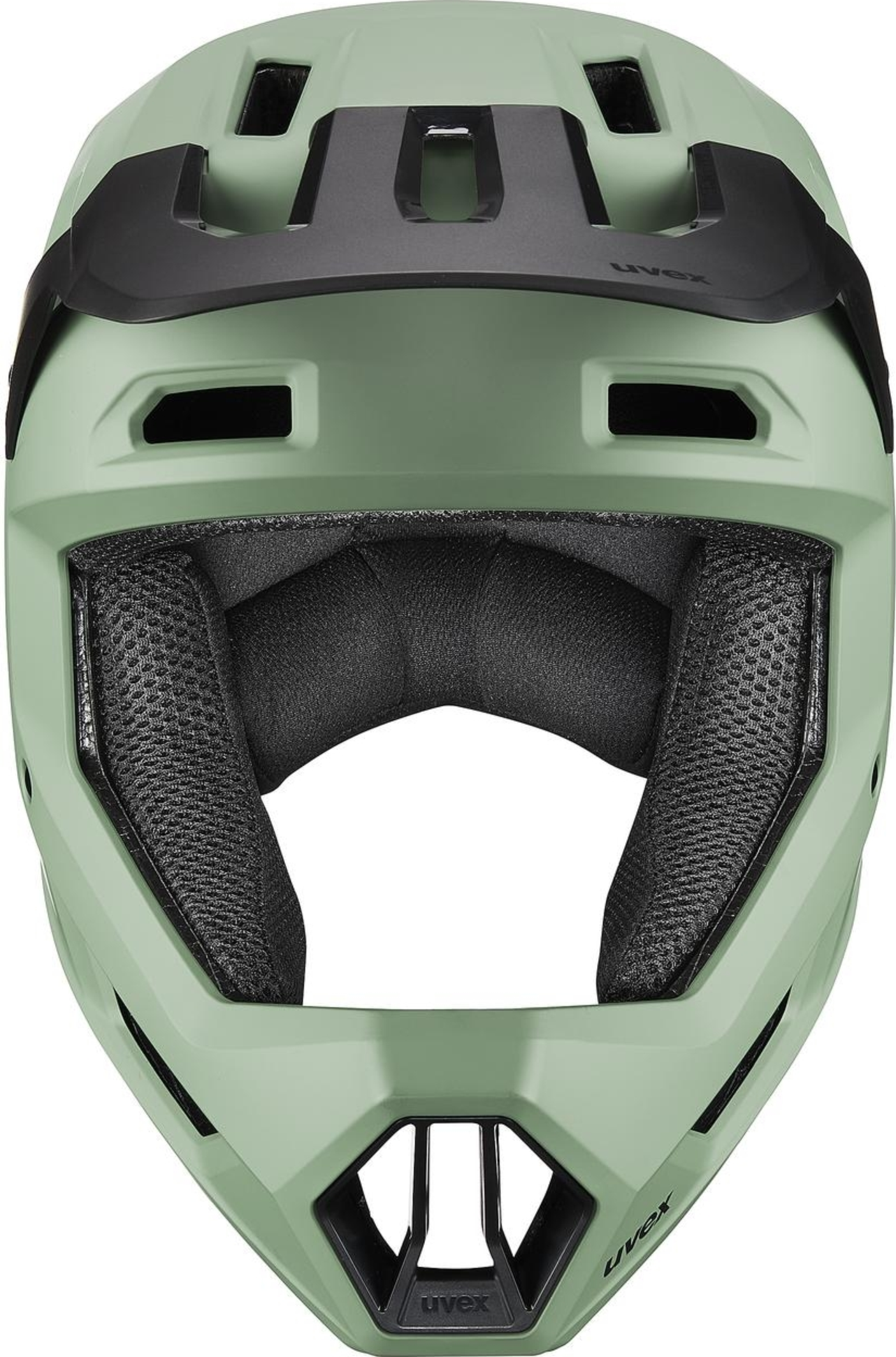 uvex Ravage Fullface Helm Moss Green-Black Matt