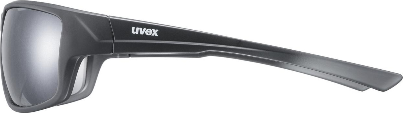 uvex Sportstyle 230 Radbrille Black Mat / Lightmirror Silver