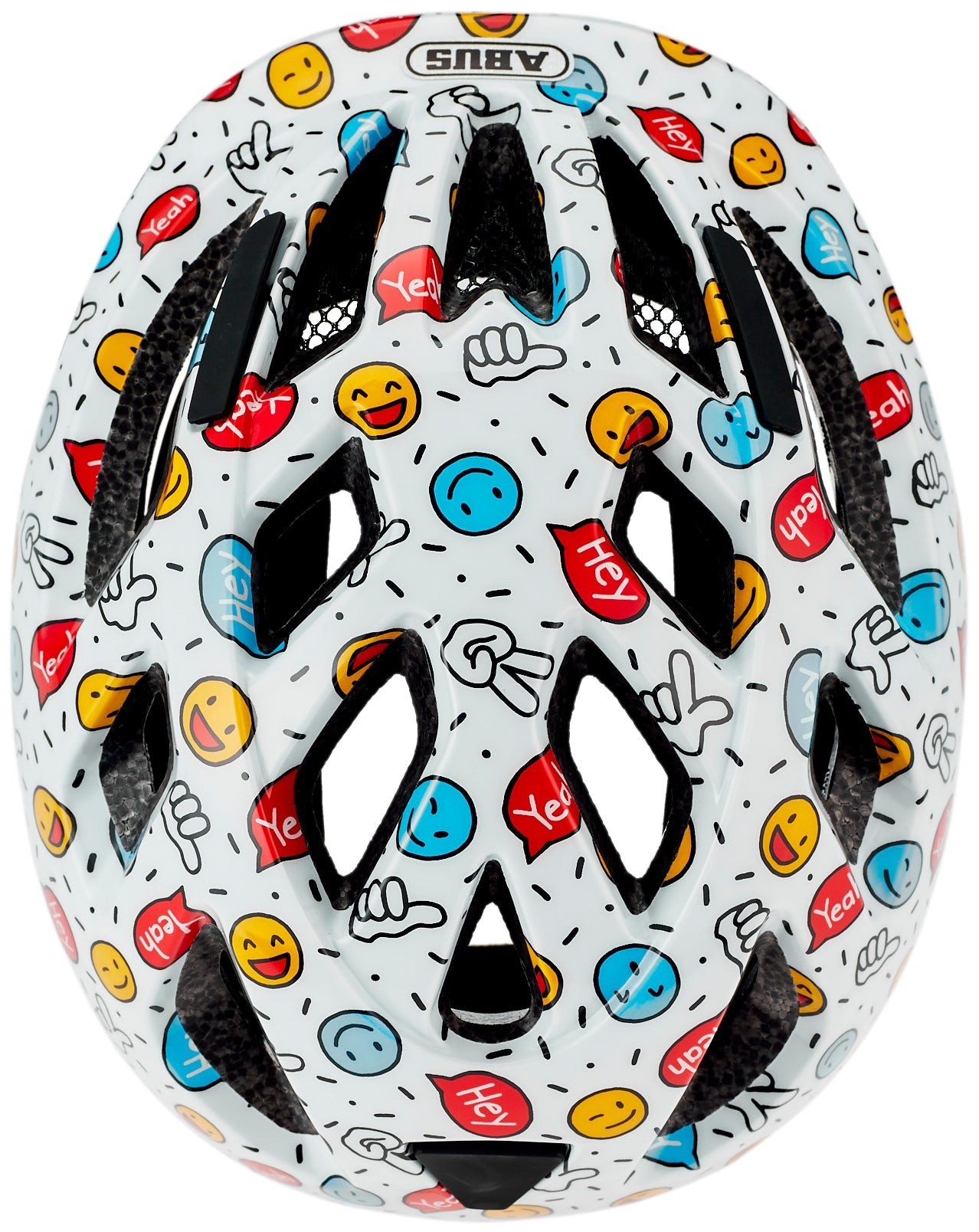 ABUS Smooty 2.0 Kinderhelm weiß smiley