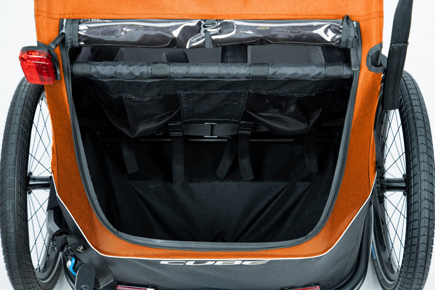 CUBE Kinder Fahrradanhänger Double CMPT X Actionteam