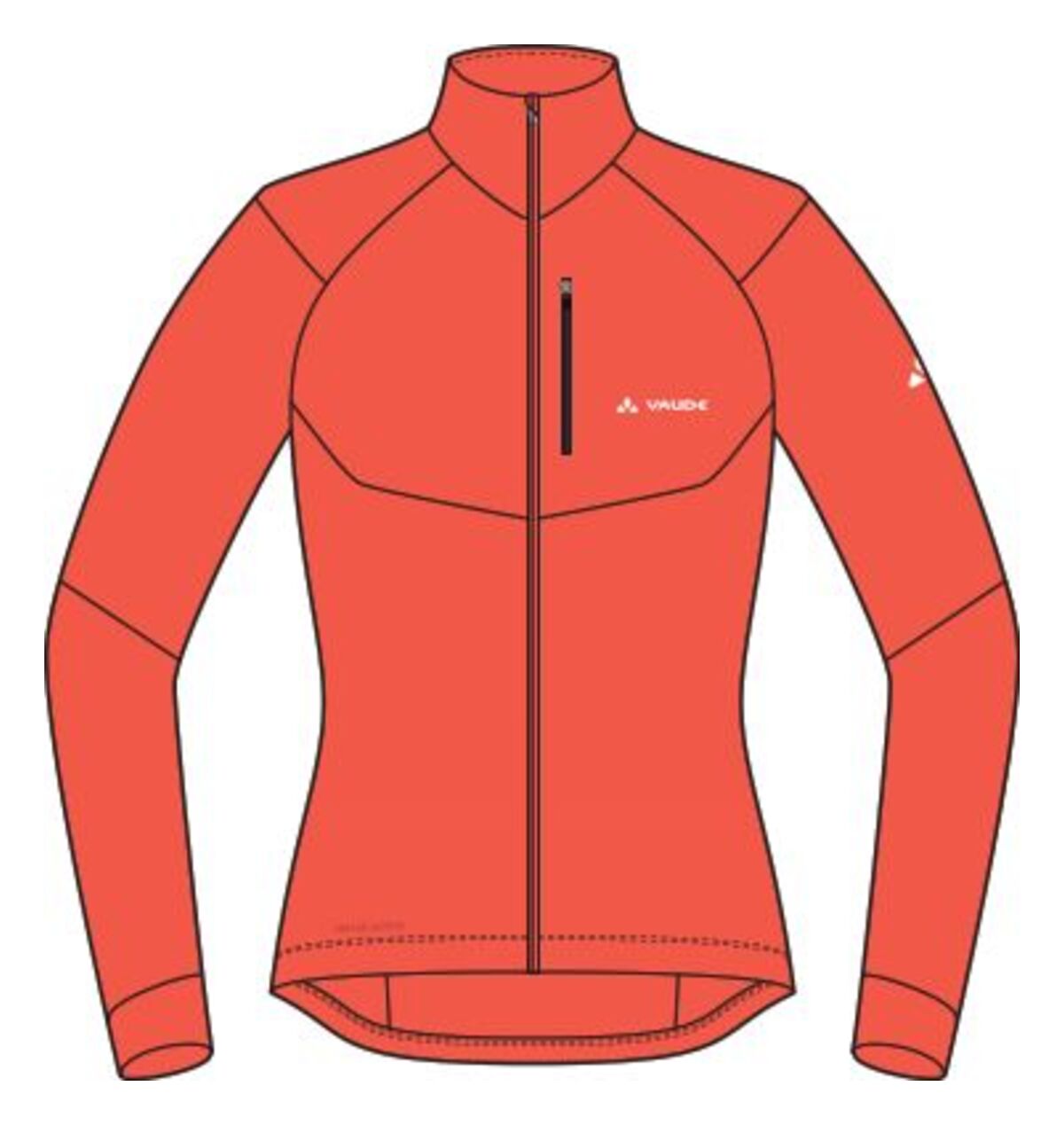 VAUDE Kuro Regenjacke Damen rot