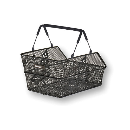 Basil Cento S Flower Hinterradkorb Universal schwarz