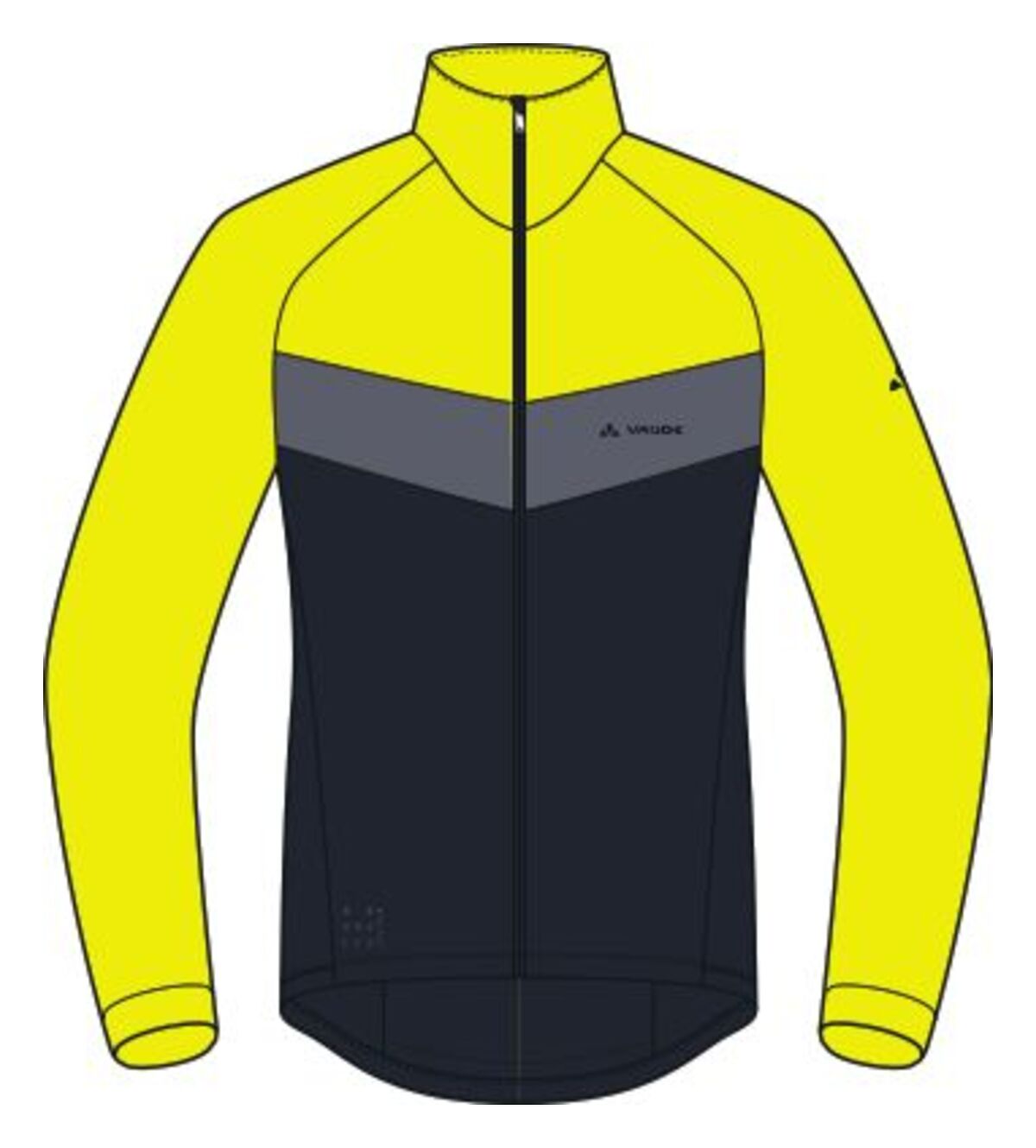 VAUDE Posta LS Tricot Herren neon yellow