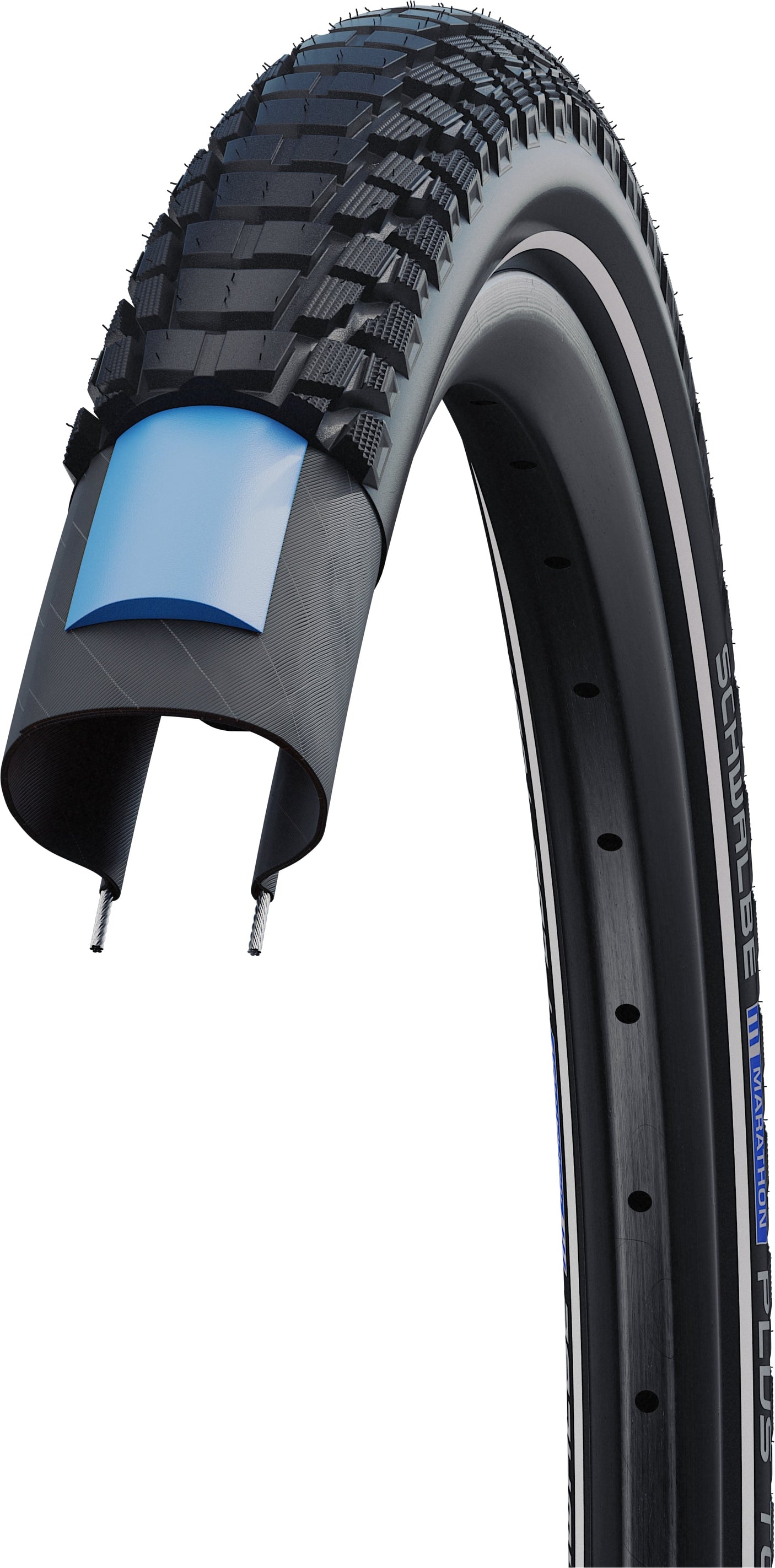 Schwalbe Marathon Plus Tour Drahtreifen 28x2.00" Performance E-50 Addix.E Reflex