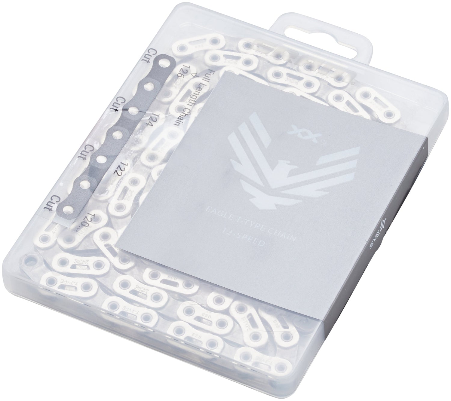 SRAM XX SL Eagle T-Type Kette 12-fach 126 Kettenglieder inkl. PowerLock silber