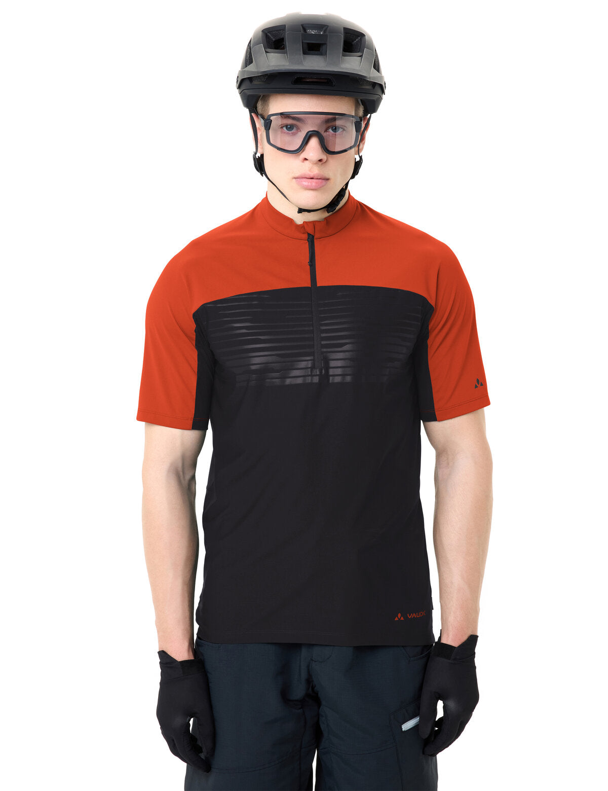 VAUDE Men's Qimsa Pro HZ Shirt glowing red
