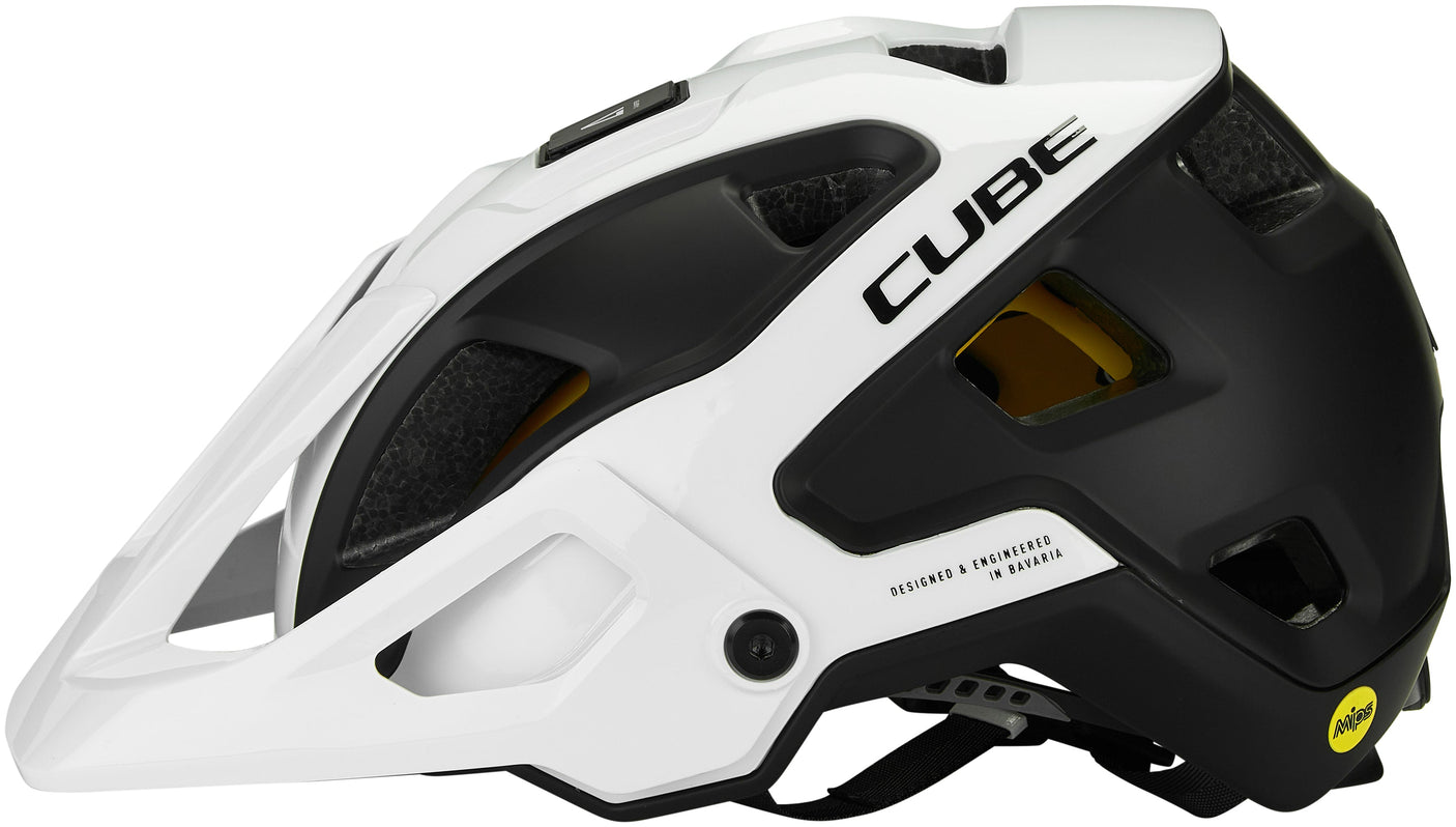CUBE Helm STROVER white´n´black