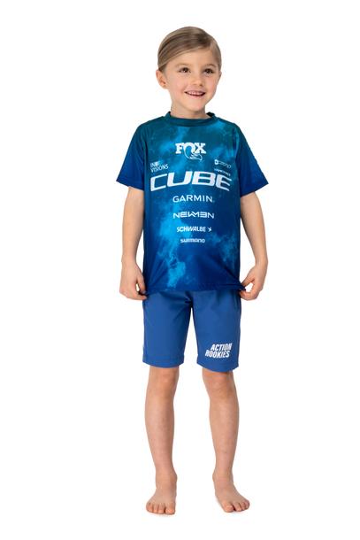 Cube MTB Baggy Short ROOKIE X Actionteam blue