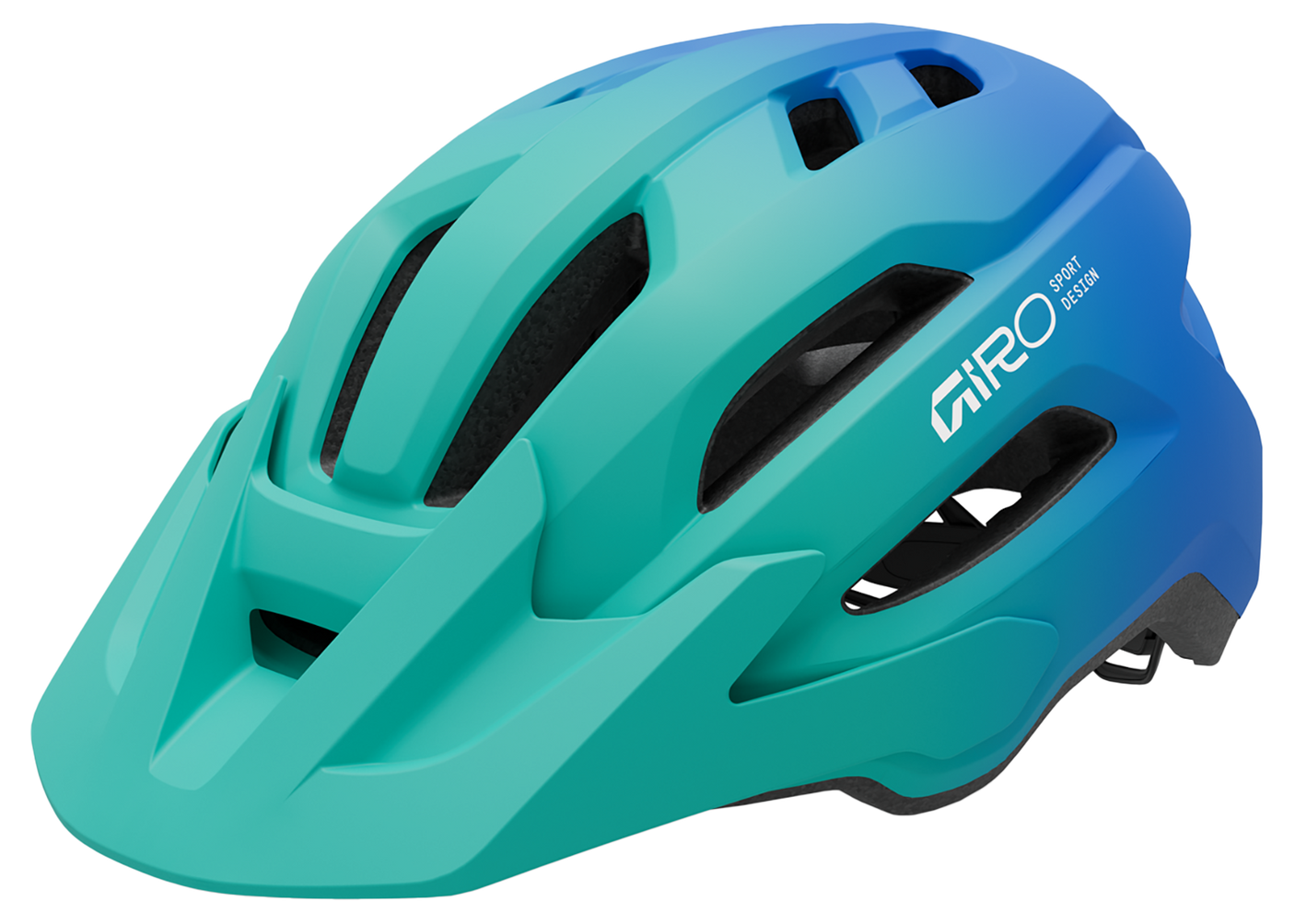 Giro Fixture II Y Jugend-Helm matte green/blue