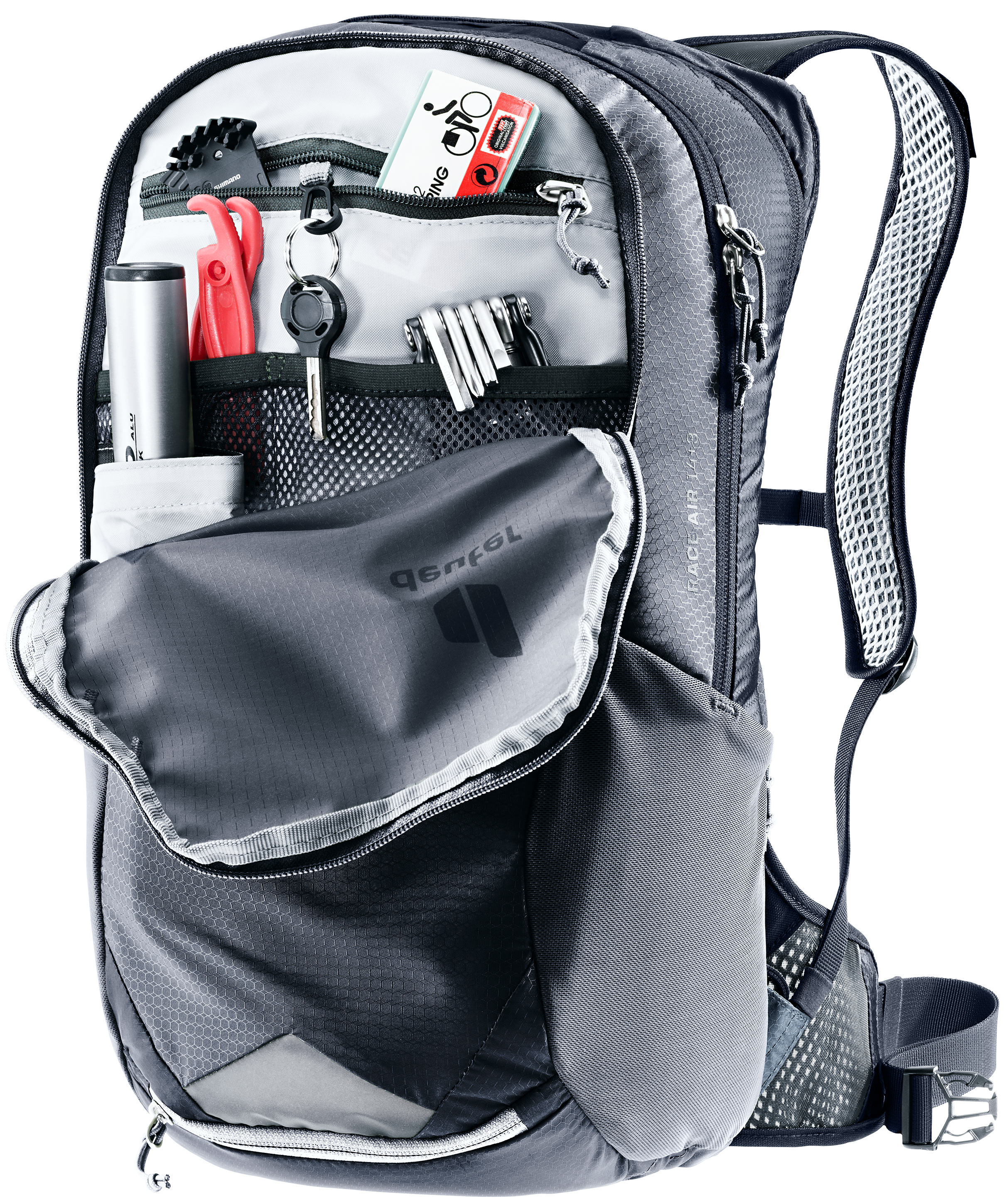 deuter Race Air 14+3 Rucksack schwarz