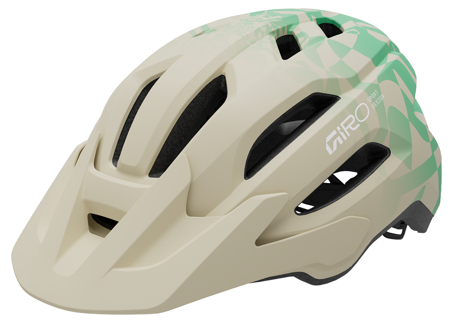 Giro Fixture II MTB-Helm matte stone/green rush