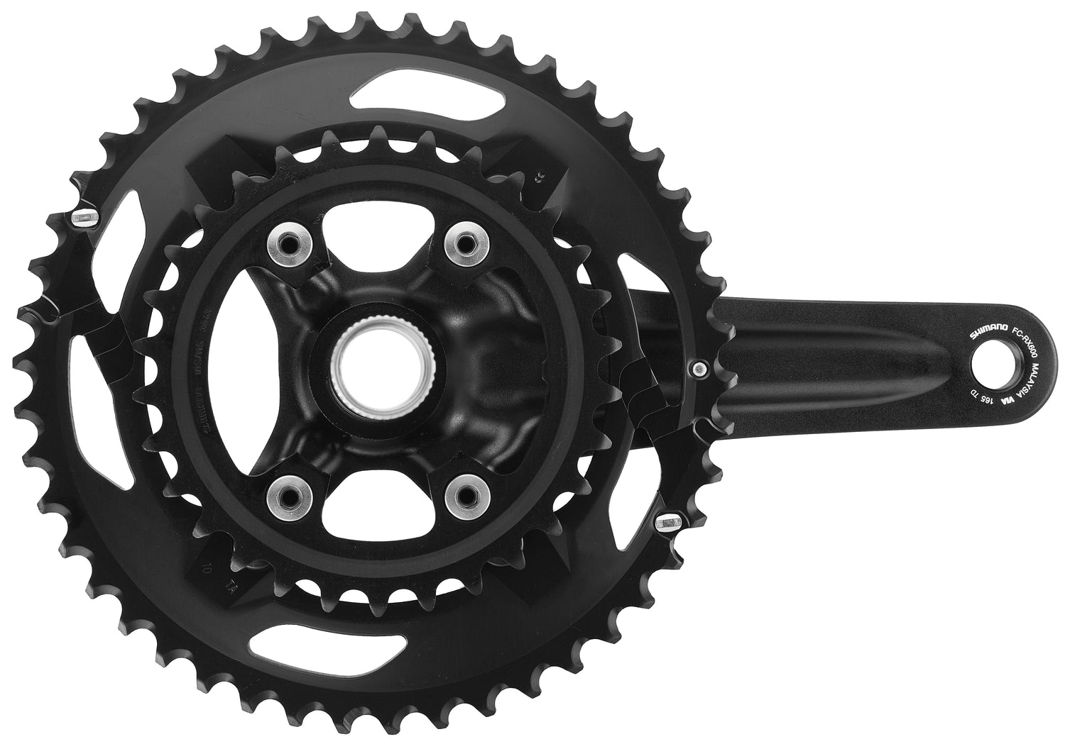 Shimano Pedivelle GRX FC-RX600 2x10 velocità 46/30 Guarnitura compatta 2 x 10 velocità Shimano Pedivelle GRX FC-RX600 2x10 velocità 46/30 Guarnitura compatta 2 x 10 velocità