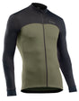 Northwave Force 2 Jersey LS Full Zip Black/Forest Green