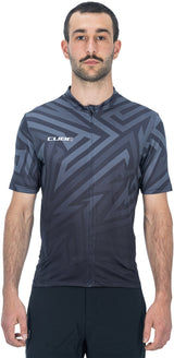 CUBE ATX Trikot Full Zip CMPT kurzarm black´n´grey