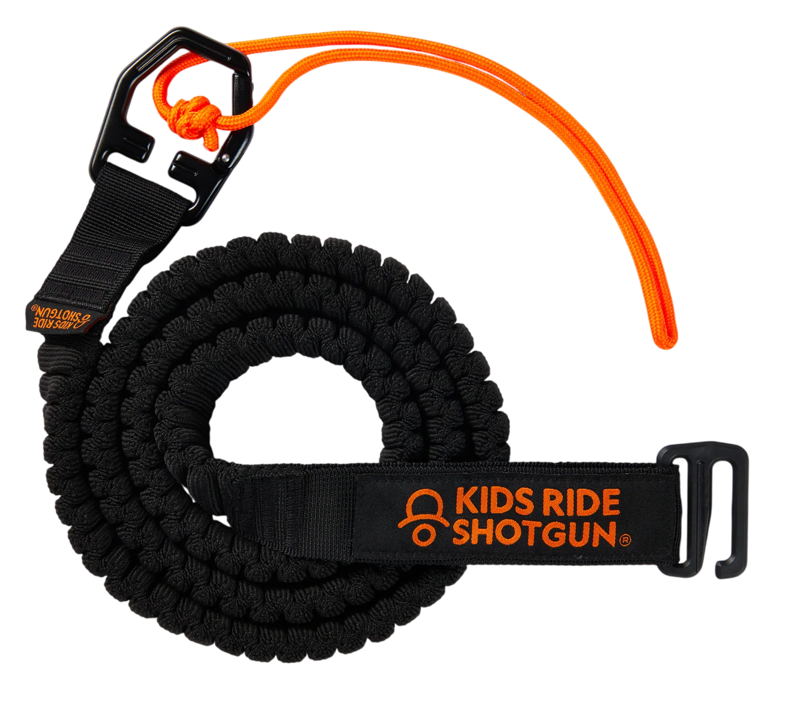 Kids Ride Shotgun Quick Fit MTB Tow Rope Abschleppseil 1.7 - 3.3m black