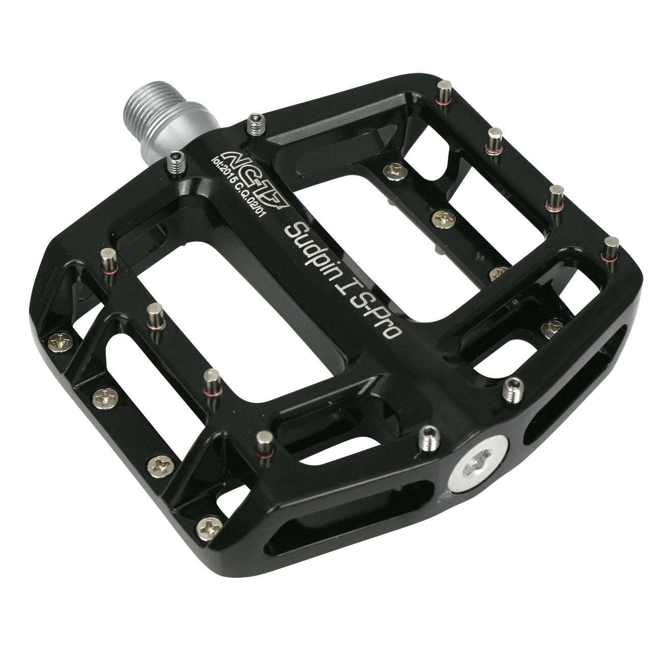 NC-17 Plattformpedal Sudpin I S-Pro, Alu, Präzisionslager schwarz