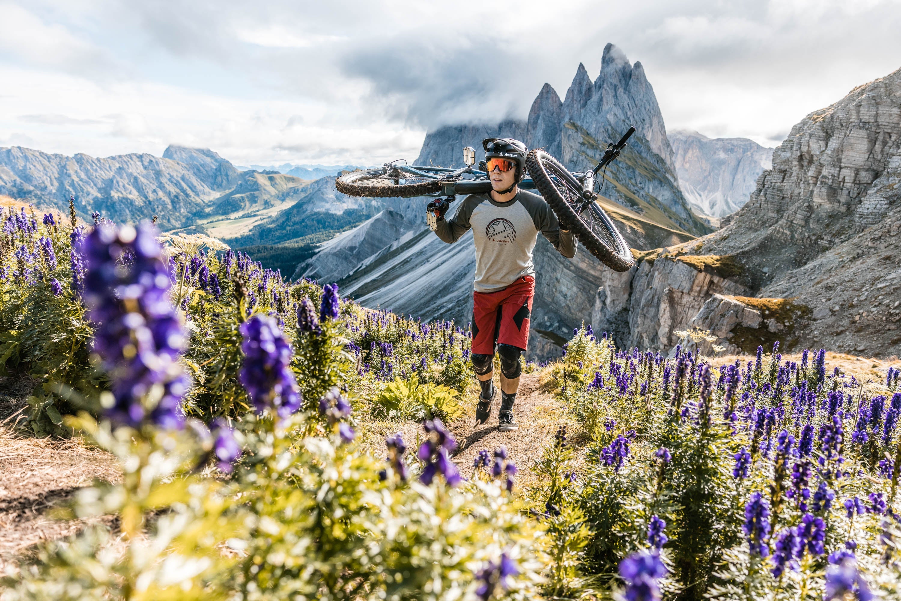 Zimtstern PureFlowz Shirt LS Men Glacier Grey Melange/Gun Metal