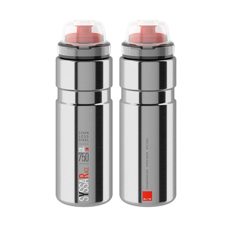 Elite Syssa Race Drinking Bottle 750ml silver glossy