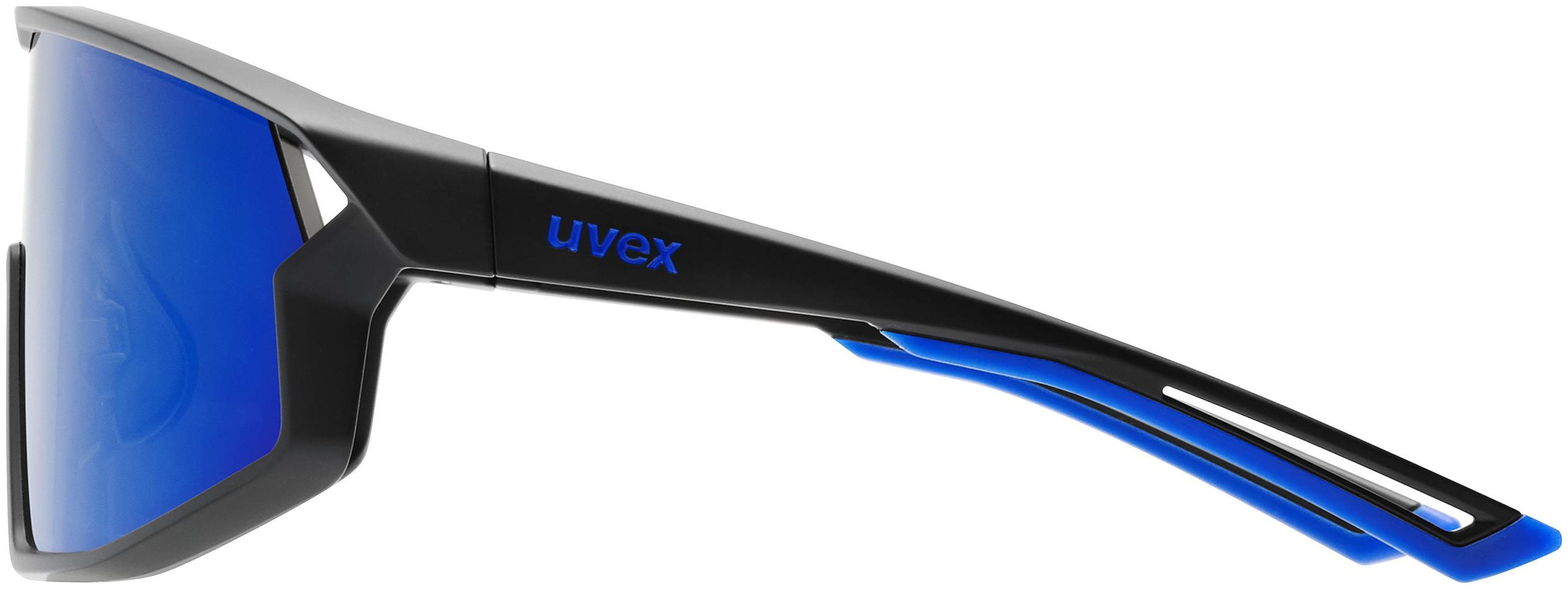 uvex Skyryse Radbrille Black Matt / Mirror Blue