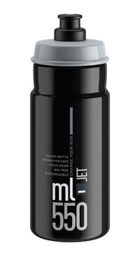 Elite Jet Drinking Bottle 550ml black/grey logo – aktuelle Variante