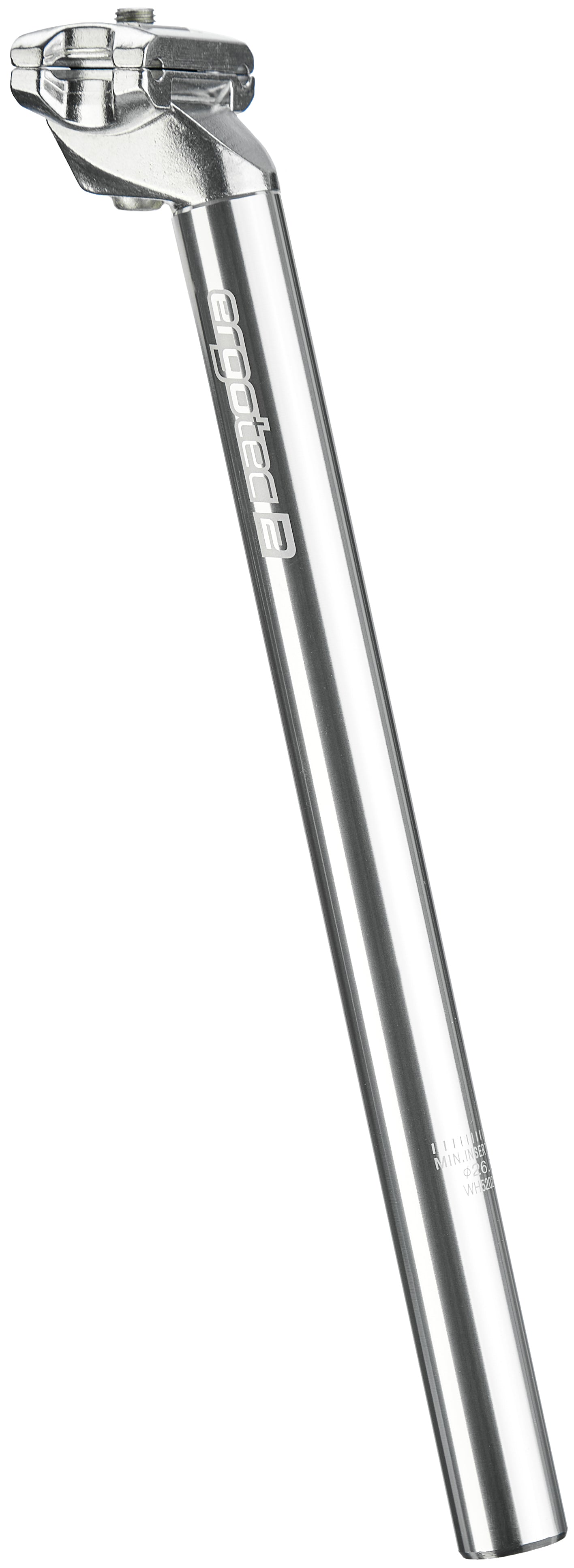 Ergotec CNC Patent-Sattelstütze Ø26,2mm silber